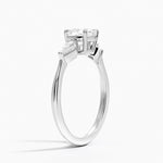 Luxe Cometa Three Stone Diamond Ring (1/3 ct. tw.) Platinum Cushion Engagement Ring