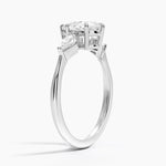 Luxe Cometa Three Stone Diamond Ring (1/3 ct. tw.) Platinum Pear Engagement Ring