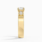 Peyton Three Stone Diamond Ring (1/2 ct. tw.) Yellow Gold 18k Cushion Engagement Ring