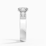 Peyton Three Stone Diamond Ring (1/2 ct. tw.) Platinum Oval Engagement Ring