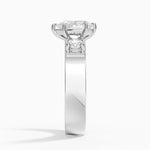 Peyton Three Stone Diamond Ring (1/2 ct. tw.) Platinum Pear Engagement Ring