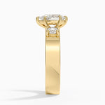 Peyton Three Stone Diamond Ring (1/2 ct. tw.) Yellow Gold 18k Pear Engagement Ring