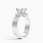 Peyton Three Stone Diamond Ring (1/2 ct. tw.) Platinum Princess Engagement Ring