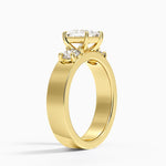 Peyton Three Stone Diamond Ring (1/2 ct. tw.) Yellow Gold 18k Princess Engagement Ring