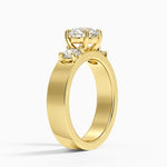Peyton Three Stone Diamond Ring (1/2 ct. tw.) Yellow Gold 18k Round Engagement Ring
