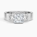 Peyton Three Stone Diamond Ring (1/2 ct. tw.) Platinum Princess Engagement Ring