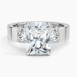 Peyton Three Stone Diamond Ring (1/2 ct. tw.) Platinum Radiant Engagement Ring