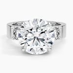 Peyton Three Stone Diamond Ring (1/2 ct. tw.) Platinum Round Engagement Ring