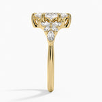 Nadia Taper Diamond Ring Yellow Gold 18k Marquise Engagement Ring