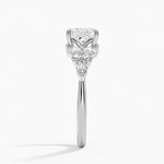 Nadia Taper Diamond Ring Platinum Princess Engagement Ring