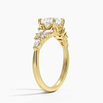 Nadia Taper Diamond Ring Yellow Gold 18k Princess Engagement Ring