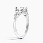 Nadia Taper Diamond Ring Platinum Radiant Engagement Ring
