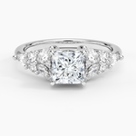 Nadia Taper Diamond Ring Platinum Princess Engagement Ring