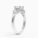 Jacqueline Diamond Ring Platinum Asscher Engagement Ring