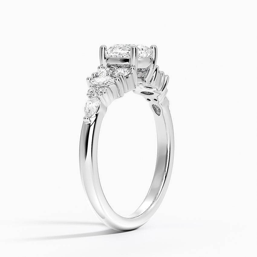 Jacqueline Diamond Ring Platinum Cushion Engagement Ring