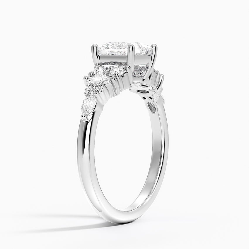 Jacqueline Diamond Ring Platinum Princess Engagement Ring