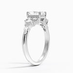 Jacqueline Diamond Ring Platinum Radiant Engagement Ring