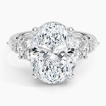 Jacqueline Diamond Ring Platinum Oval Engagement Ring