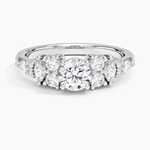 Jacqueline Diamond Ring Platinum Round Engagement Ring