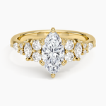 Jacqueline Diamond Ring Yellow Gold 18k Marquise Engagement Ring