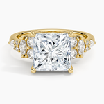Jacqueline Diamond Ring Yellow Gold 18k Princess Engagement Ring