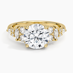 Jacqueline Diamond Ring Yellow Gold 18k Round Engagement Ring