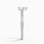Grove Perfect Fit Engraved Diamond Ring (1/10 ct. tw.) Platinum Heart Engagement Ring