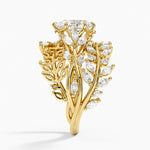 Secret Garden Wrap Diamond Ring Yellow Gold 18k Pear Engagement Ring