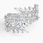 Secret Garden Wrap Diamond Ring Platinum Pear Engagement Ring