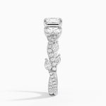 Vintage Secret Garden Diamond Ring (2/3 ct. tw.) Platinum Asscher Engagement Ring