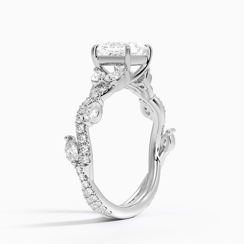Vintage Secret Garden Diamond Ring (2/3 ct. tw.) Platinum Princess Engagement Ring