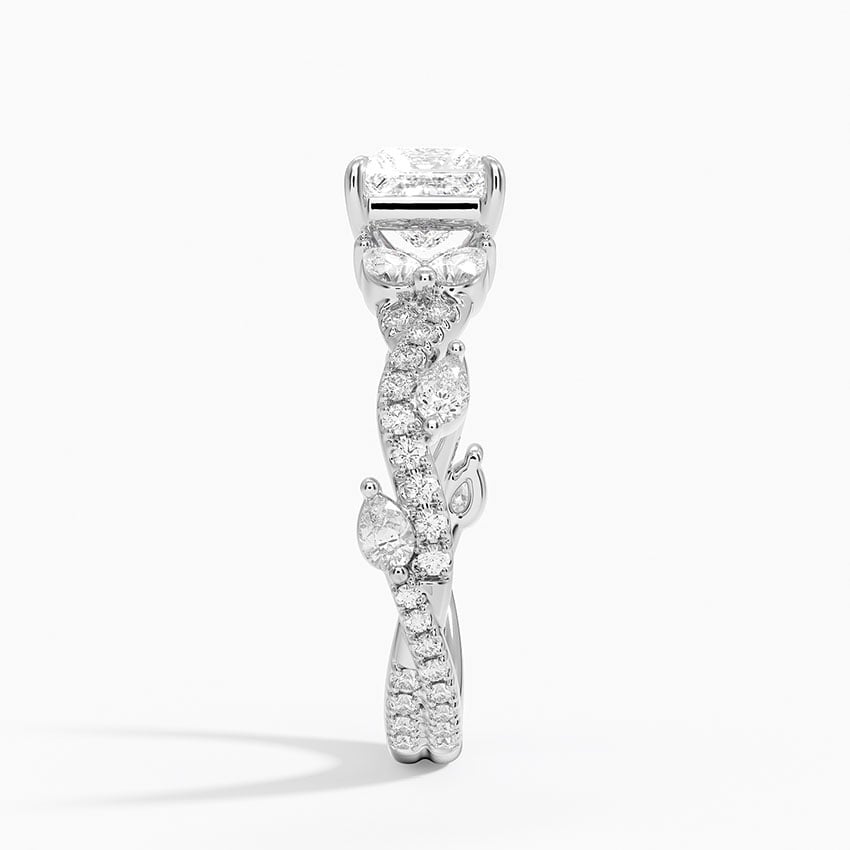 Vintage Secret Garden Diamond Ring (2/3 ct. tw.) Platinum Princess Engagement Ring