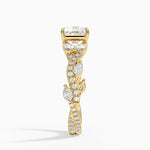 Vintage Secret Garden Diamond Ring (2/3 ct. tw.) Yellow Gold 18k Princess Engagement Ring