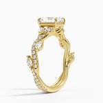 Vintage Secret Garden Diamond Ring (2/3 ct. tw.) Yellow Gold 18k Radiant Engagement Ring