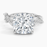 Vintage Secret Garden Diamond Ring (2/3 ct. tw.) Platinum Cushion Engagement Ring