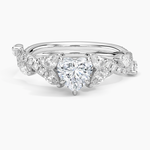 Vintage Secret Garden Diamond Ring (2/3 ct. tw.) Platinum Heart Engagement Ring