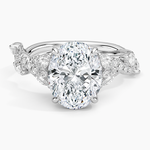 Vintage Secret Garden Diamond Ring (2/3 ct. tw.) Platinum Oval Engagement Ring