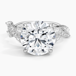 Vintage Secret Garden Diamond Ring (2/3 ct. tw.) Platinum Round Engagement Ring