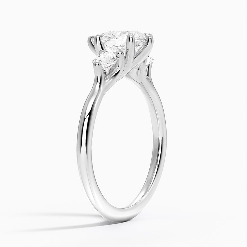 Freesia Three Stone Diamond Ring (1/3 ct. tw.) Platinum Pear Engagement Ring