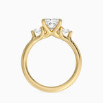 Freesia Three Stone Diamond Ring (1/3 ct. tw.) Yellow Gold 18k Princess Engagement Ring