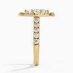 Adele Halo Diamond Ring Yellow Gold 18k Marquise Engagement Ring