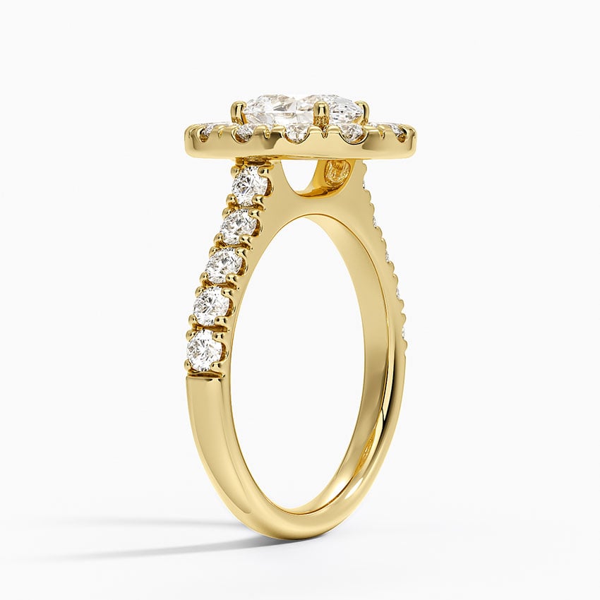 Adele Halo Diamond Ring Yellow Gold 18k Oval Engagement Ring