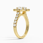 Adele Halo Diamond Ring Yellow Gold 18k Oval Engagement Ring