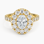 Adele Halo Diamond Ring Yellow Gold 18k Oval Engagement Ring