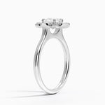 Fiore Halo Diamond Ring (1/4 ct. tw.) Platinum Cushion Engagement Ring