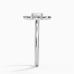 Fiore Halo Diamond Ring (1/4 ct. tw.) Platinum Cushion Engagement Ring