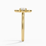 Fiore Halo Diamond Ring (1/4 ct. tw.) Yellow Gold 18k Cushion Engagement Ring