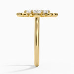 Fiore Halo Diamond Ring (1/4 ct. tw.) Yellow Gold 18k Marquise Engagement Ring