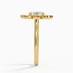 Fiore Halo Diamond Ring (1/4 ct. tw.) Yellow Gold 18k Oval Engagement Ring