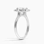 Fiore Halo Diamond Ring (1/4 ct. tw.) Platinum Princess Engagement Ring